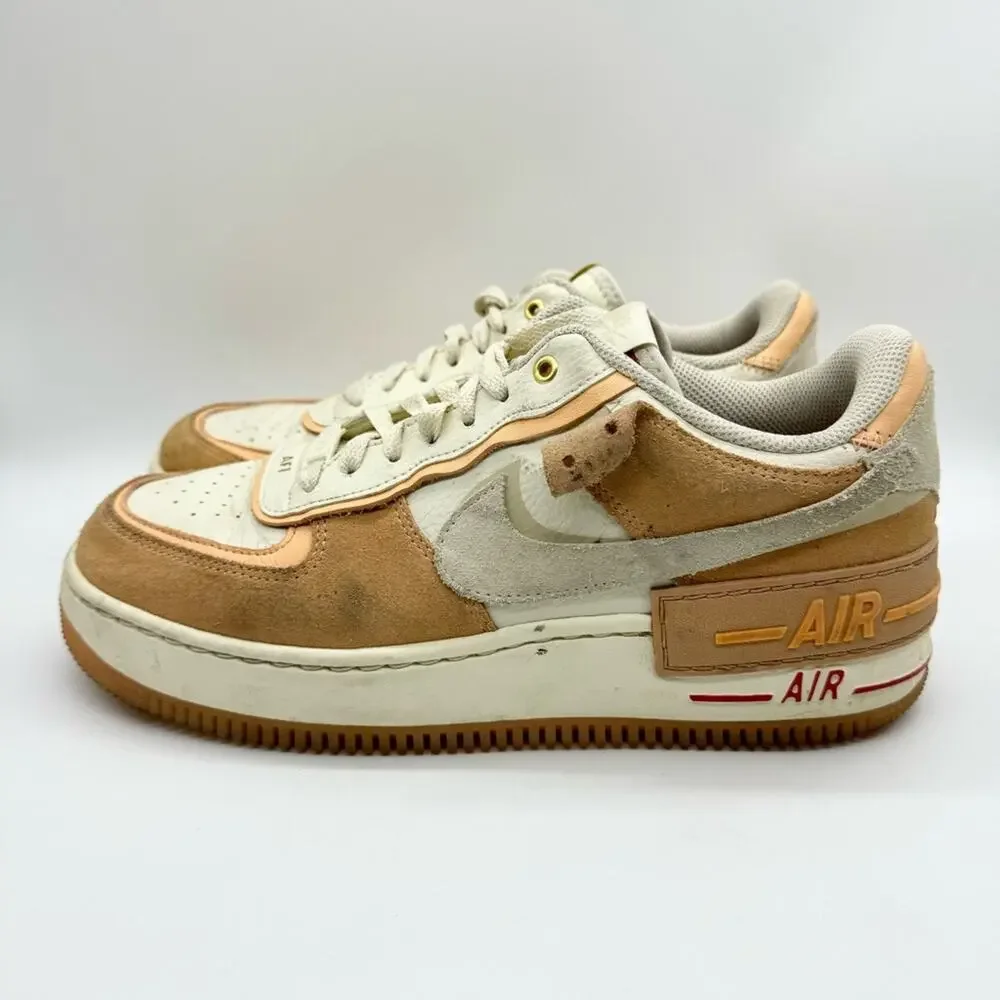 Nike Air Force 1 Shadow Sisterhood Cashmere Sneakers Size 10.5 Streetwear Casual - Picture 6 of 9